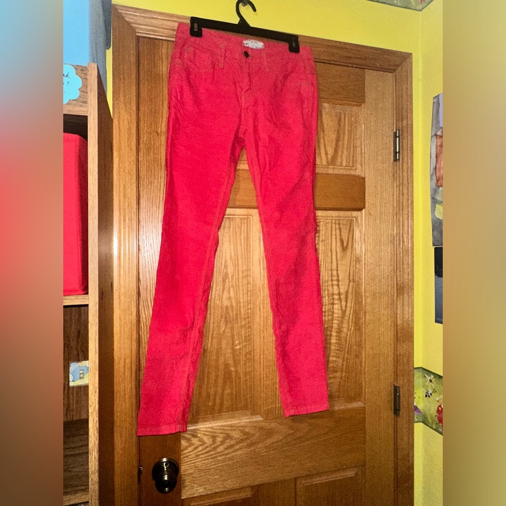 Free People red corduroy pants